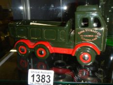 A Wade exclusive for Eddie Stobart ceramic lorry, 771 of 2000, with certificate but no box.