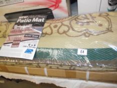 2 patio mats new in boxes 183cm x 274cm