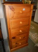 A narrow five drawer chest, COLLECT ONLY.