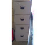 A 4 drawer metal cabinet COLLECT ONLY