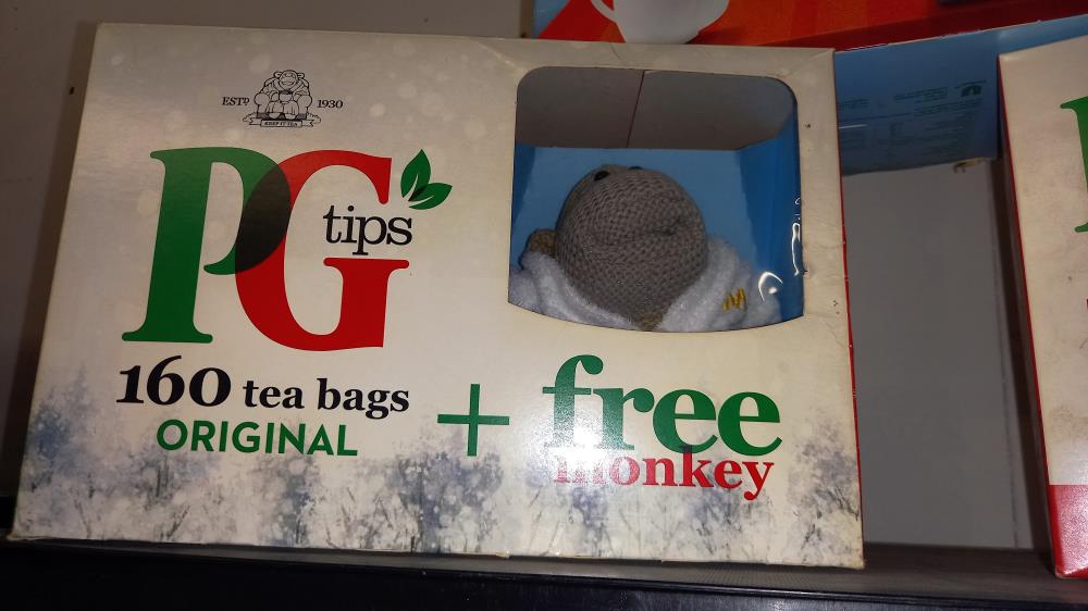 3 boxed PG Tips monkey (no teabags) - Image 3 of 4