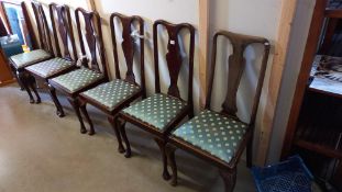 A set of 6 chairs A/F, COLLECT ONLY