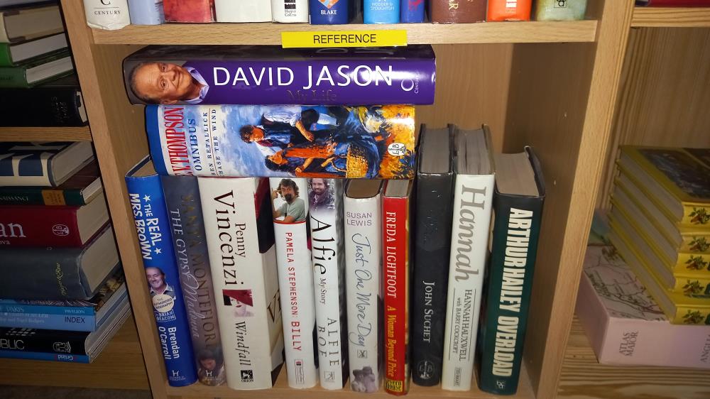 3 shelves of hardback books including autobiographies etc. COLLECT ONLY. - Image 4 of 4