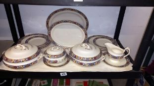A dinner service by Keeling and Co Losal ware
