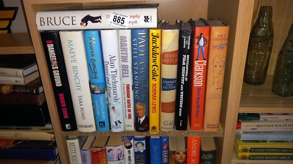 3 shelves of hardback books including autobiographies etc. COLLECT ONLY. - Image 2 of 4