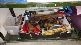 A large box of hand tools COLLECT ONLY
