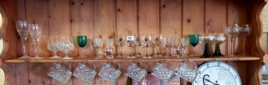 A quantity of drinking glasses COLLECT ONLY