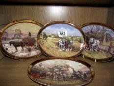 A set of 4 boxed Bradex Exchange Limited Edition seasons plates