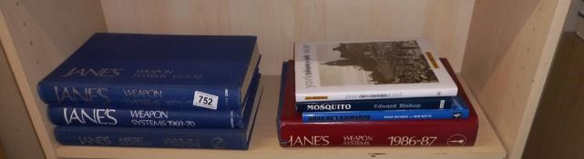 4 volumes of Janes weapon systems & 3 other books