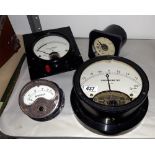 A Galvanometer, Ampmeter, mill ampmeter etc COLLECT ONLY