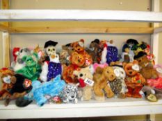 A good lot of Beanie babies by TY, approximately 40