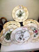 6 boxed Royal Worcester collectors plates featuring birds