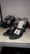 2 pairs of vintage tap dancing shoes, small sizes
