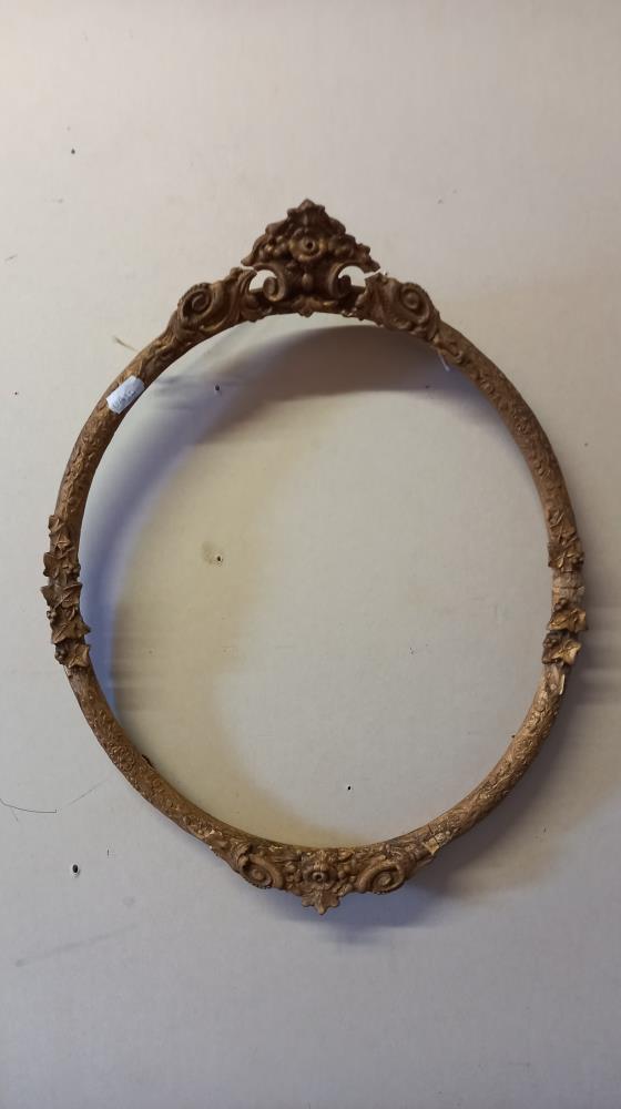 2 oval ornate picture frames - Image 3 of 3