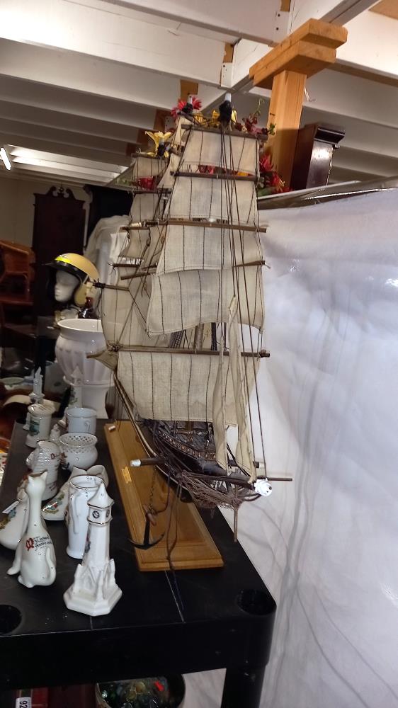 A model of a clipper ship 'Young America' Launched in 1853 COLLECT ONLY - Image 4 of 6