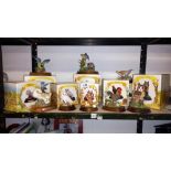 A good lot of Leonardo boxed bird figurines