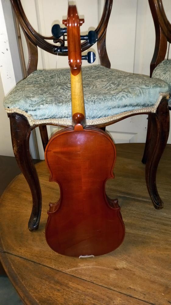 A copy of a Stradivarius violin in case - Image 2 of 5