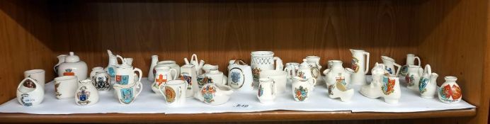 A good assortment of crested ware
