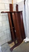 A mahogany 4ft 6" sleigh bed COLLECT ONLY