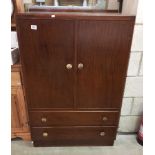 A Stag style mahogany effect tallboy COLLECT ONLY