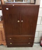 A Stag style mahogany effect tallboy COLLECT ONLY