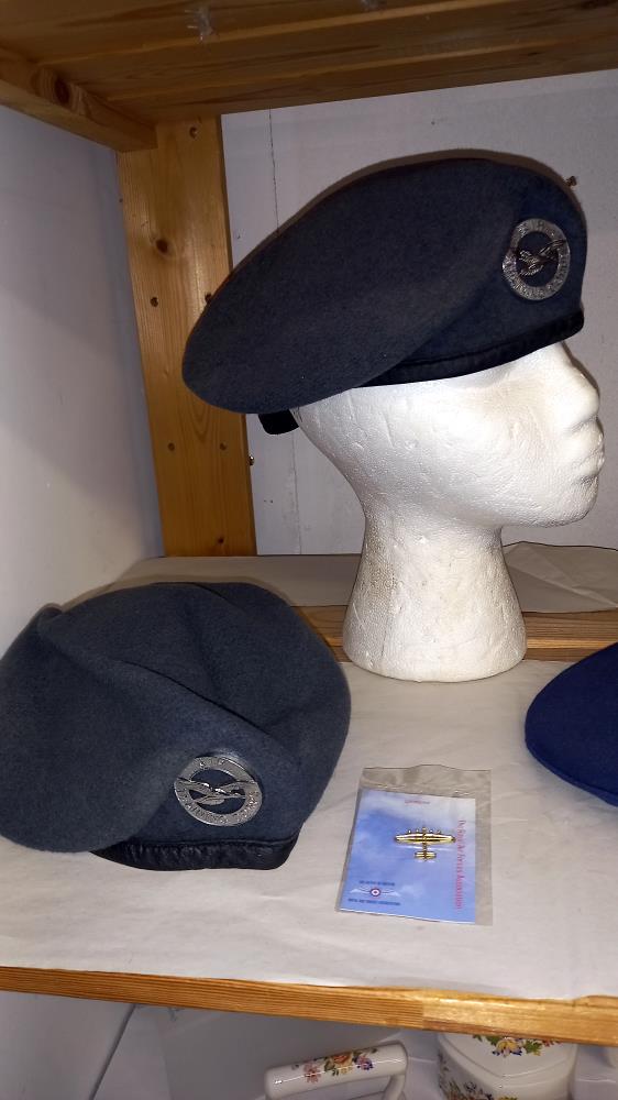 2 air training corps berets and 2 other caps etc - Image 2 of 3