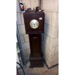 A long case clock, 143cm high, COLLECT ONLY