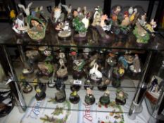 Approx 75 bird figures from the country bird collection including booklets COLLECT ONLY