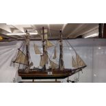 A model of a clipper ship 'Young America' Launched in 1853 COLLECT ONLY