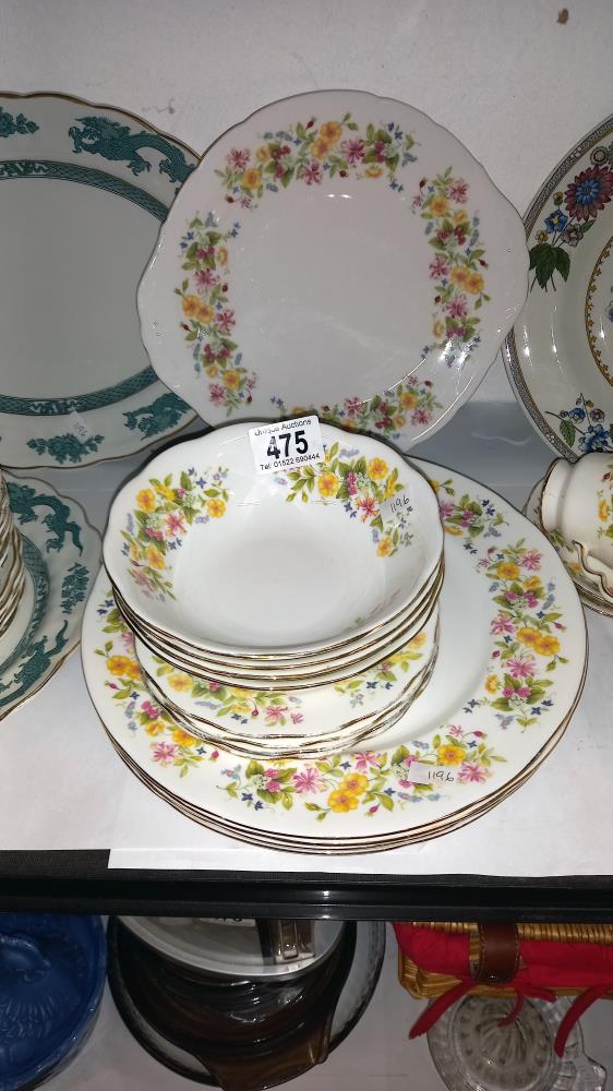 A Booths dragon part dinner set and a Colclough floral dinner ware set - Image 3 of 4