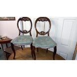A pair of Victorian bedroom chairs, COLLECT ONLY.