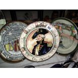 3 Royal Doulton series ware plates