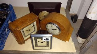 Quantity of electric clocks and Bell bakelite cases (not tested)