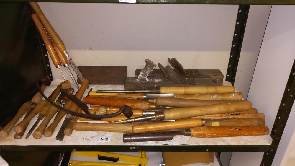 A quantity of wood turning chisels etc. COLLECT ONLY