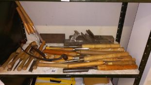 A quantity of wood turning chisels etc. COLLECT ONLY