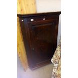 A Victorian oak corner cupboard COLLECT ONLY