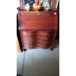 A mahogany bureau, COLLECT ONLY.