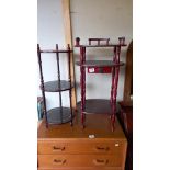 A telephone table & 3 tier stand COLLECT ONLY.