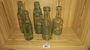 A quantity of vintage bottles, Joseph Gidman, Knutsford x 2, Kendall Bros, Staveley, Skinner & Roch,