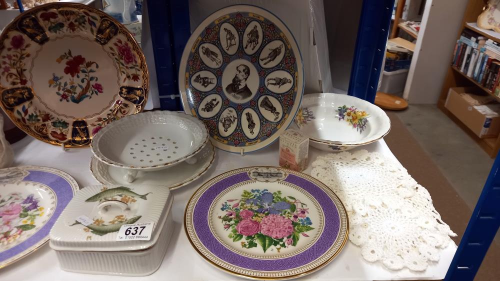 A good lot of ceramics including Royal Albert, Wedgwood, Mason, square lidded dish depicting fish - Image 3 of 3