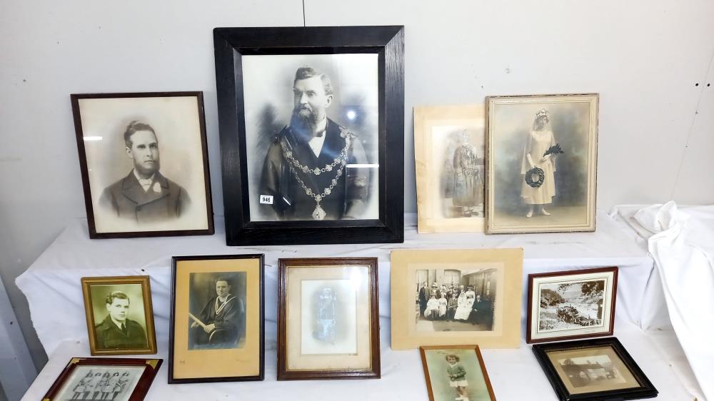 A good lot of old framed photographs, COLLECT ONLY