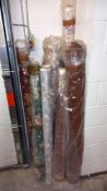 8 rolls of various curtain/furnishing fabrics, approximately 200m COLLECT ONLY