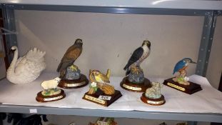 A quantity of unboxed Leonardo animals/birds including Kingfisher, eagle etc