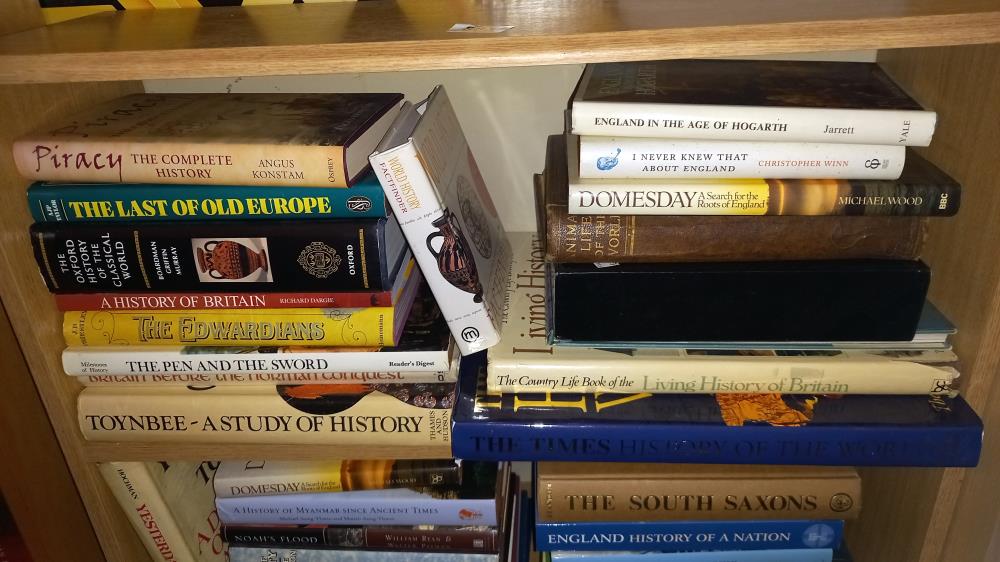 3 shelves of books on history etc COLLECT ONLY. - Image 2 of 4