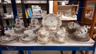Chinese rose pattern and Paragon tea sets and 1 other COLLECT ONLY