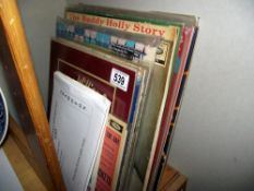 A quantity of Buddy Holly and Hank Williams LP records including some singles