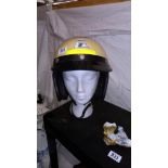 A Top Tek Colt open face motorcycle helmet