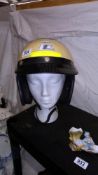 A Top Tek Colt open face motorcycle helmet