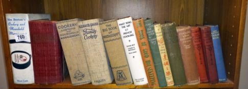 A collection of 6 Mrs Beetons books in various editions & other similar books