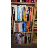 3 shelves of hardback books including autobiographies etc. COLLECT ONLY.